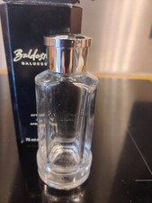 Empty bottle of BALDESSARINI After Shave Lotion 75ml bottle, with original box