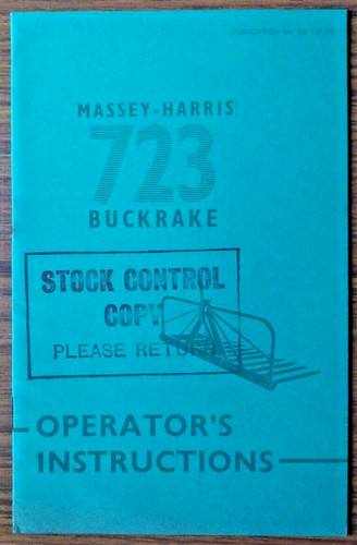 Massey harris 723 - massey, buckrake