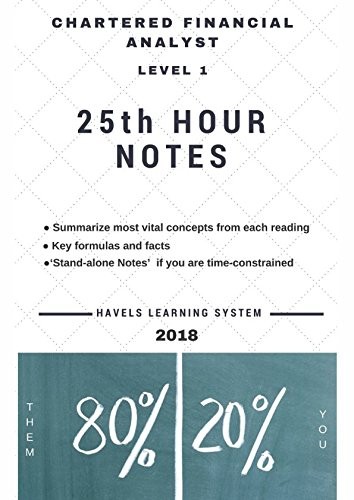 2018 cfa level 25th - level, hour