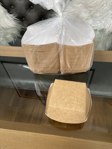 600 kraft clamshell - clamshell, box
