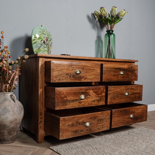 Mango wood chest drawers - mango,