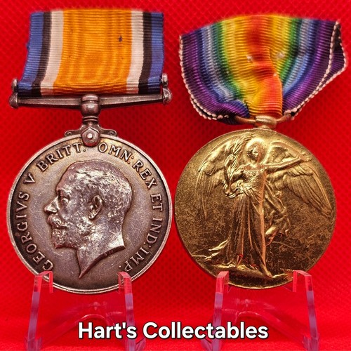 Ww1 war victory medal pair - ww1,