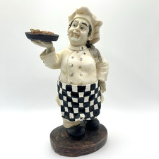 Vintage Chef Kitchen Dining Statue Collectable Cuisine Food Prop Whimsical