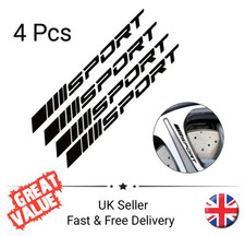4x Black Stickers SPORT Racing