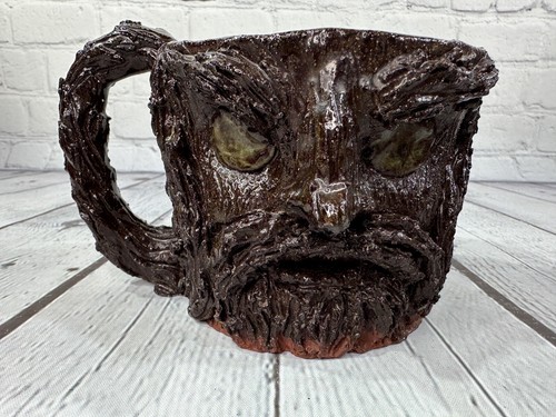 Old man tree face stoneware - tree,