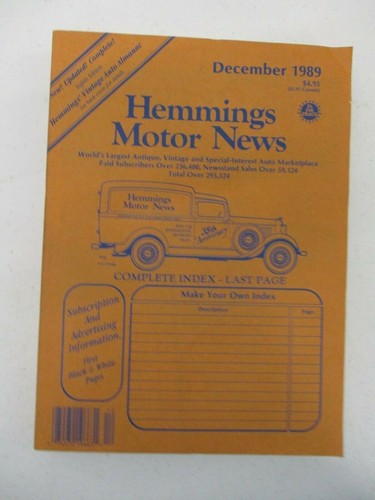 Hemmings motor news - hemmings,