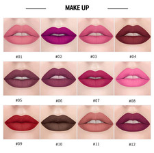 12 Colors Matte Lipstick
