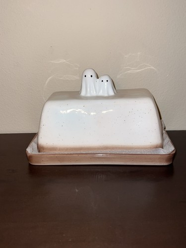 White ceramic ghost - white,