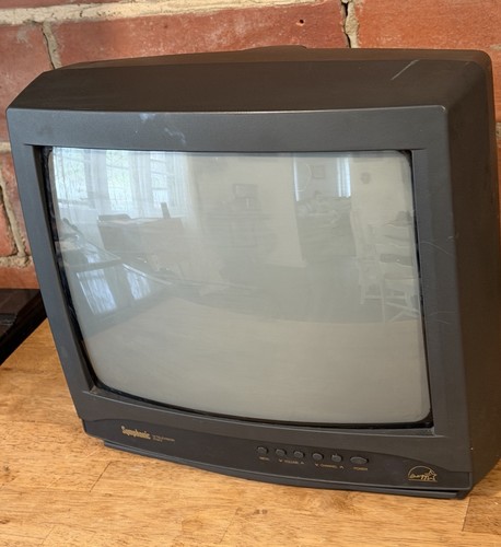 Vintage symphonic crt tv - crt,