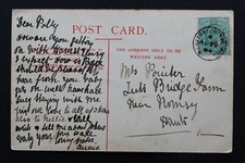 Hampton-on-the-Hill, Warwickshire 1904 postmark on a S postcard to Polly Pointer