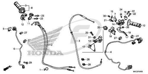 Genuine upper housing honda - genuine,