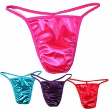 UK Men Sexy Silky Satin Briefs