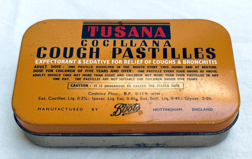 Vintage boots cough pastille - boots,