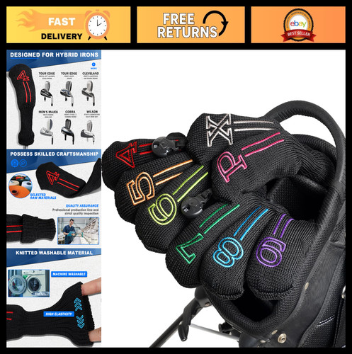 8pcs knit golf hybrid - knit,