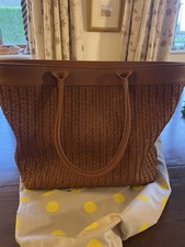 Boden Leather Tote Bag