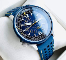 Citizen Promaster Nighthawk BJ7007-02L Blue Angels Leather Men's Watch