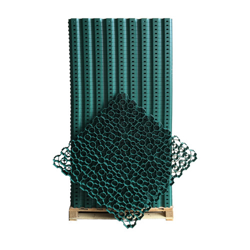 Green gravel grid - gravel, grass