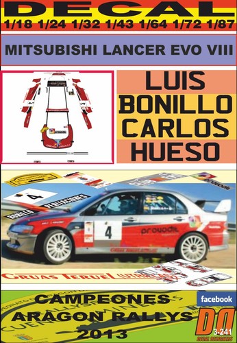 Decal mitsubishi lancer evo - lancer,
