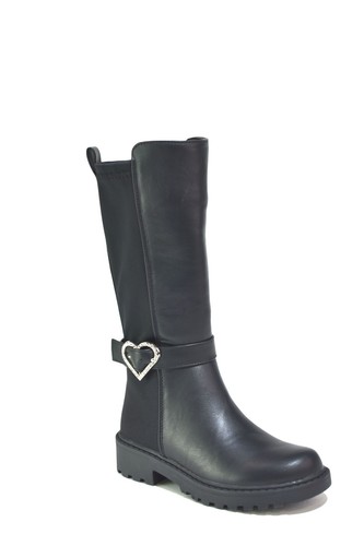 Girls black boots - black, infants