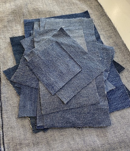 Denim patches x20 different - patches,