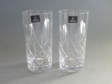 Royal Doulton Daily Mail Crystal - 2 Highball Tumbler Glass - 5 7/8" or 15 cm
