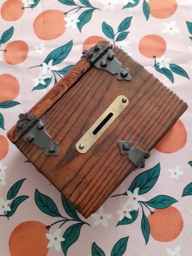 Vintage wooden book - wooden,