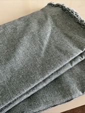 Teal herringbone Tweed. 145cm