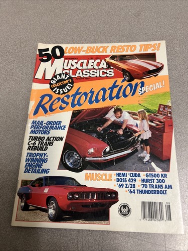 August 1989 musclecar classics - august,