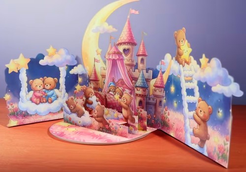 Birthday card pop - pop, up