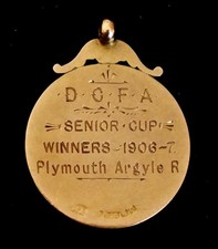 9ct Gold Football Medal. Devon