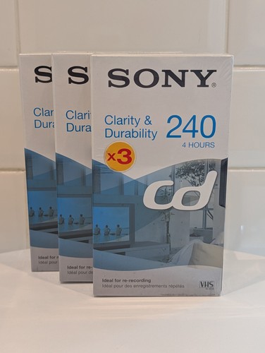 Sony 240cdg blank vhs - sony,