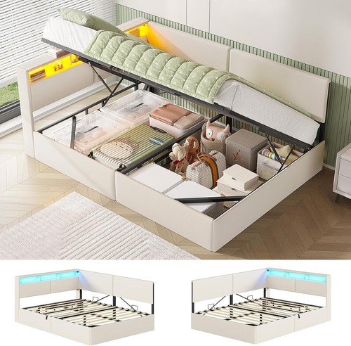 4ft6 double ottoman - 4ft6, with