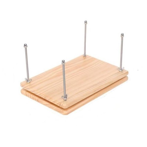 Wooden book press with wing - book,
