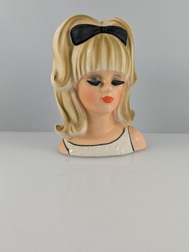 Vintage lady head - vintage, 4.5"