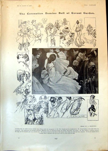 Antique old print - print, coronation