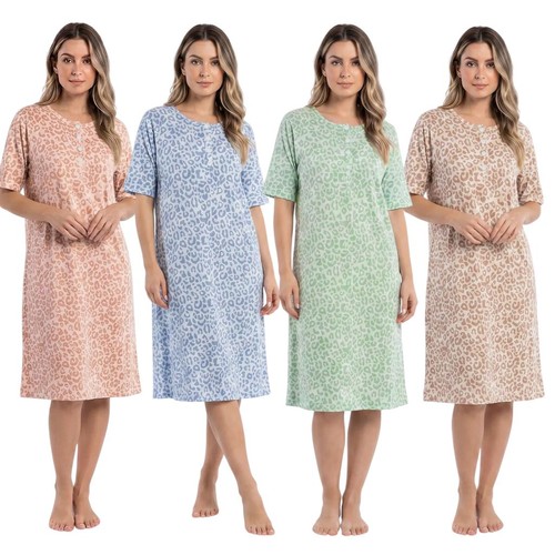 Ladies short sleeve nightie - sleeve,