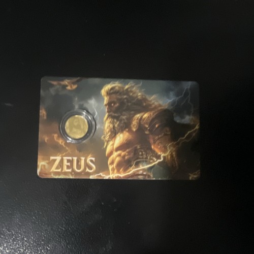 Zeus gold bullion coin with - zeus,