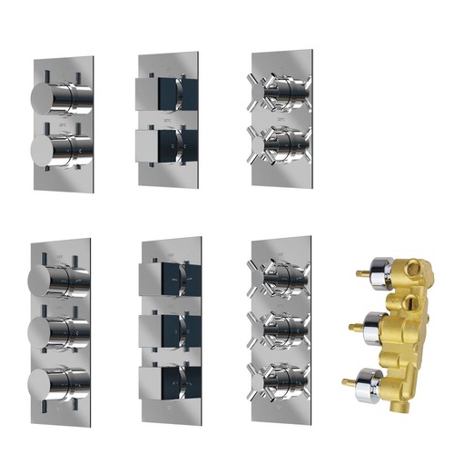 Concealed thermostatic shower - concealed,