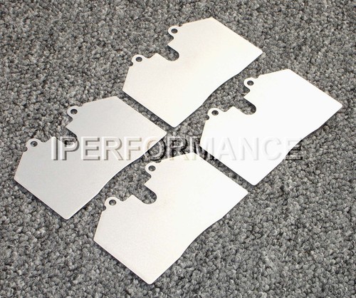Titanium brake pad shim - titanium,