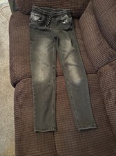 Boys Black Elasticated Jeans 