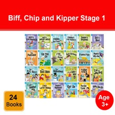Biff, Chip and Kipper Stage 1 Read with Oxford: 3+: 24 Books Collection Set NEW