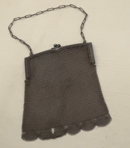 Antique silver plate mesh - antique,