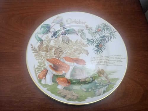 Caverswall october plate - october,