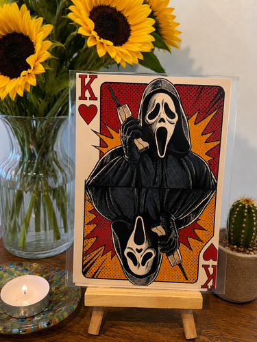 Scream ghostface playing card - scream,