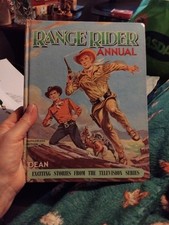  Range Rider Annual 1962 Illustrated Cowboy Book HB Dean Television Series 