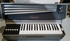 Vintage 1960s Lorenzo Electronic Portable Keyboard Organ Combo Italian Legs
