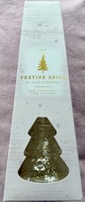 NEXT Festive Spice Reed Diffuser Christmas Tree 180ml White Gold - BNIB Sealed