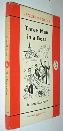 Three men boat - three,