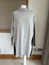 AMANDA WAKELEY WOMENS GREY CASHMERE JUMPER DRESS SIZE S PETITE
