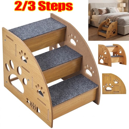 Steps pet ramp wooden dog - ramp,